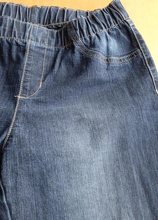Джеггинсы, джинсы женские  пояс на резинке батал без молнии5 фото