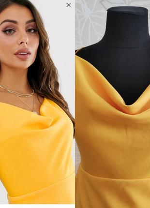 Шикарное новое желтое платье сарафан с отрытой спиной laced in love2 фото