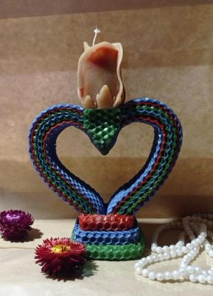 Свічка-валентинка