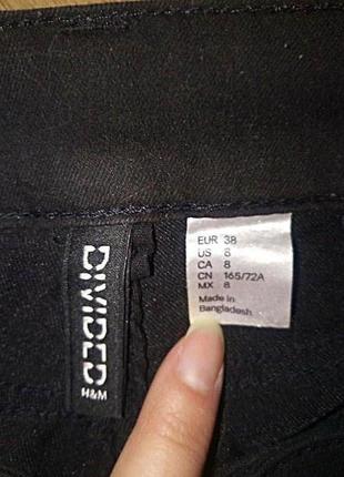 Шорты  джинсовые короткие чёрные divided |  h&m размер 385 фото