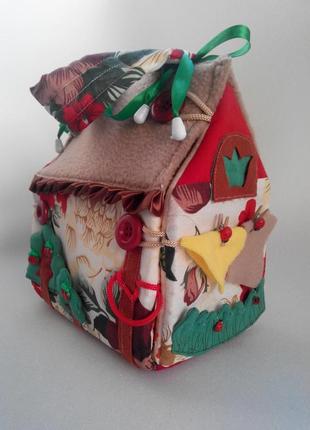 Текстильний будиночок - сумка ,для ляльки)3 фото