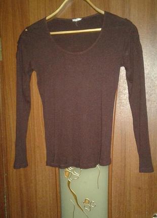 Лиловьій мягкий реглан в рубчик