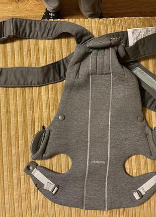 Рюкзак-кенгуру babybjorn baby carrier mini, сірий (21084)1 фото