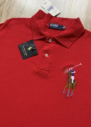 Чоловіча бавовняна поло футболка polo ralph lauren3 фото