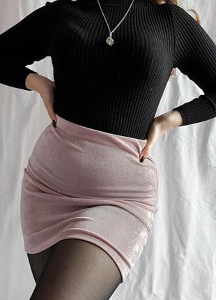Женственная нежно-розовая юбка по фигуре3 фото