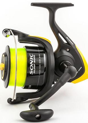 Рыболовная катушка trabucco sonic xs surf 8000 с леской