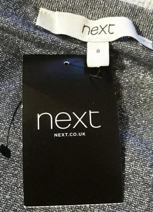 Брендовая новая   шикарная  вискозная блуза  с блесящей нитью  р.8 от next4 фото