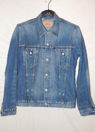 Куртка джинсова slim fit vintage blue trucker jacket від levis3 фото