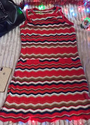 Сукня туніка люрекс ззаду три гудзики від шиї