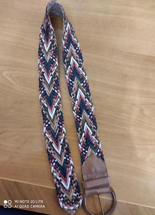 Topshop кожаный ремень широкий пестрый