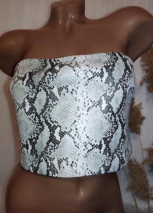 🔥 красивый стильный серый топ,змеиный принт🔥