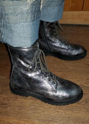 Кожаные ботинки kate gray в стиле мартинс martens натуральная кожа6 фото