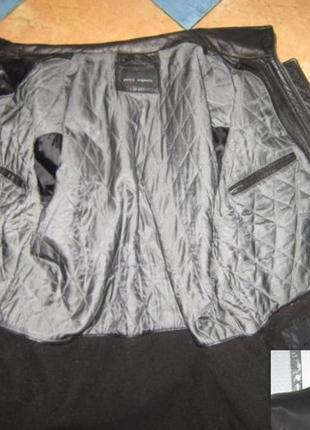 Большая зимняя кожаная мужская куртка paolo negrato. италия. 64р. лот 7117 фото