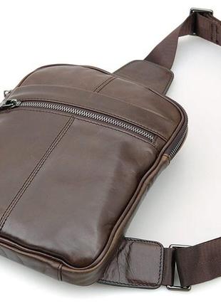 Рюкзак vintage 14395 кожаный коричневый4 фото