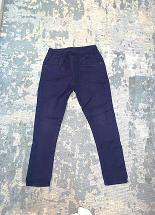 Джинси, штани темно-синє carrot