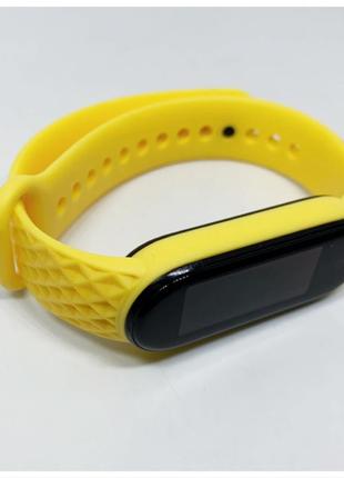 Силіконовий ремінець mi smart band 5 mi smart band 6 рифлений ♒️ 🌈 ☀️