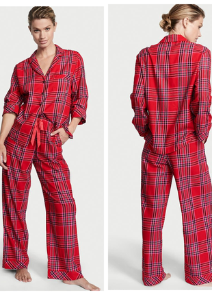 Victoria ́s victorias secret віктория сикрет піжама, костюм для сну flannel long pj set