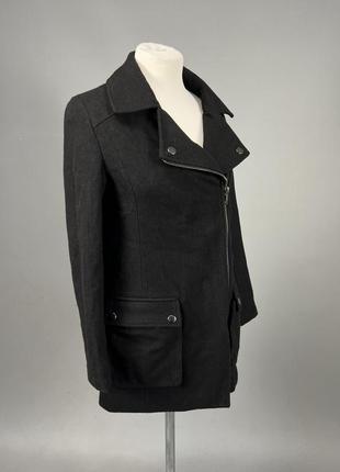 Пальто стильное asos petite, черное, качественное5 фото