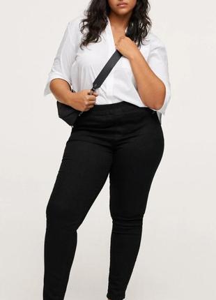 Суперові стрейчеві джинси джеггінси висока посадка великого розміру evans