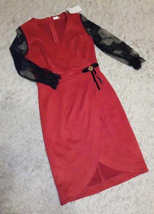 Стильне плаття зі штучної замші