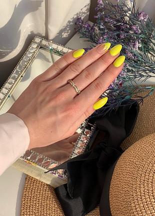 Кольцо серебристое