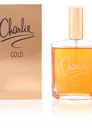 Туалетна вода revlon charlie gold 100мл, оригінал. виробництво великобританія