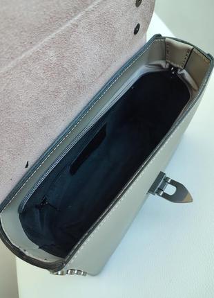 Made in italy кожаная сумка кроссбоди натуральная кожа италия маленькая сумочка шкіряна6 фото