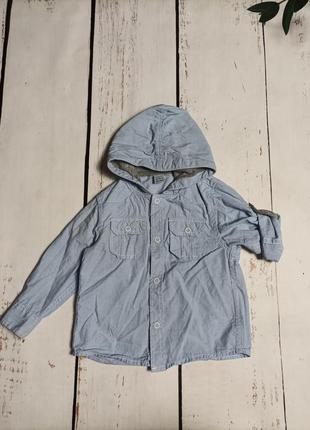 Стильна сорочка з капішоном