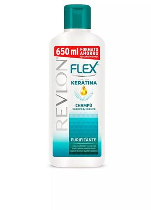 Шампунь revlon flex keratin для жирных волос. 650 мл. производство испания1 фото