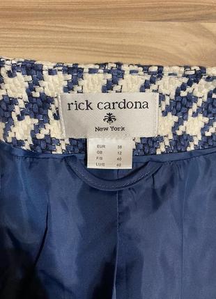 Стильный пиджак, жакет в «гусиную лапку» rick cardona (usa🇺🇸)4 фото