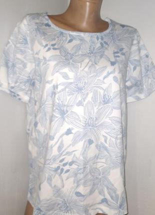 42-44 коттон новая футболка damart