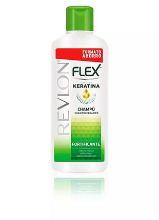 Шампунь revlon flex keratin проти випадіння волосся. 650мл. виробництво іспанія