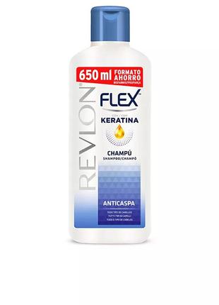 Шампунь revlon flex keratin против перхоти. 650мл. производство испания