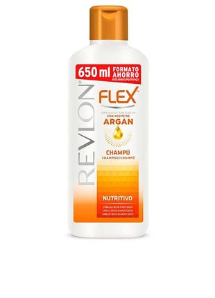 Шампунь кондиционер revlon flex keratin с аргановым маслом . 650мл. производитель испания