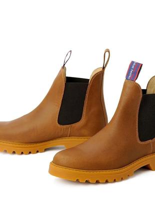 Рыжие ботинки челси 37размер, австралия  blue heeler chelsea boot sudney cognac2 фото