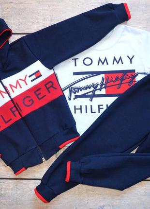 ✔ костюм 3-ка "tommy hilfiger" томми хілфігер (зріст 86-92, 92-98, 98-104, 104-110)1 фото