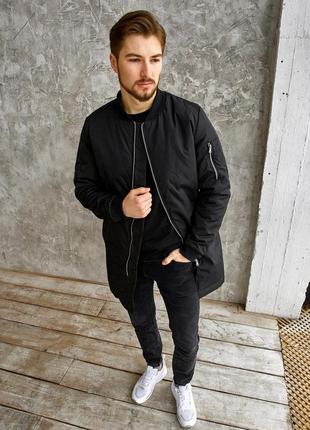 Демисезонная удлиненная куртка