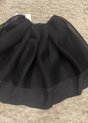 Чорна спідниця бочонок сітка brigitte bardot розмір m2 фото