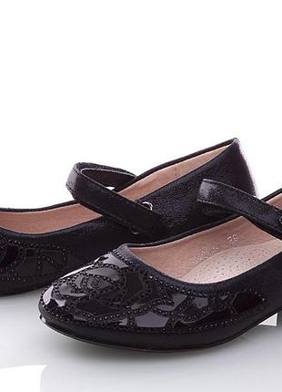 Черные школьные туфли тм мышонок р. 35