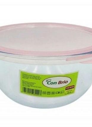 Стеклянный салатник con brio 8220-cb (2 л)
