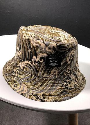 Панама двобічна морська хвиля (new) серая, унісекс