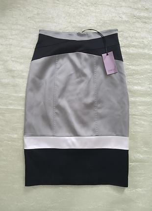 Стильная юбка-карандаш,,соаst,,/ черный ,оливковый белый/