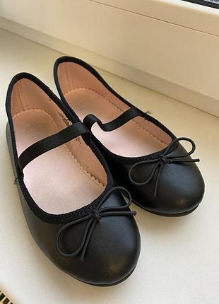 Балетки чёрные h&m