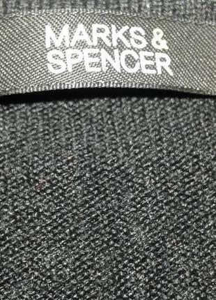 Трикотажная кофточка-джемпер черного цвета marks spencer, размер 14 (42).2 фото