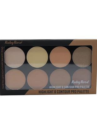 Палетка для контурирования лица ruby rose contour palette