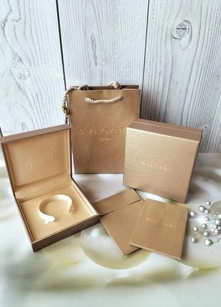 Подарунковий комплект коробка в стилі bvlgari під браслет