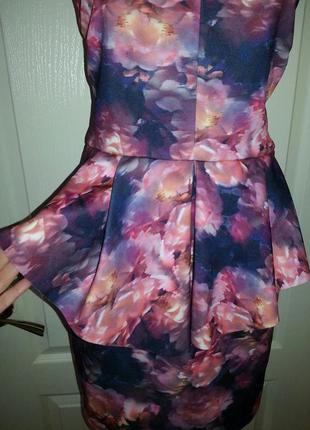 Женский сарафан с баской и красивой открытой спинкой р 44-46