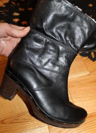 39 розм. чоботи сlarks softwear. шкіра н