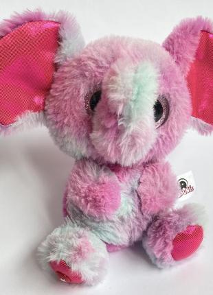 М'яка іграшка-слоник рожевий3 фото