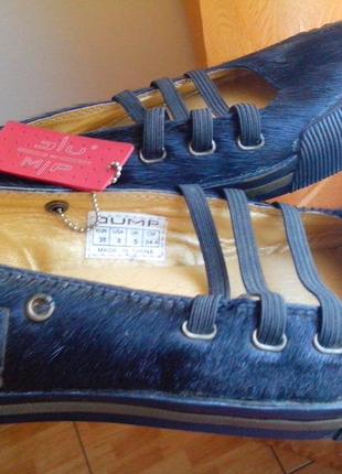 Устілка 24 см нові ексклюзив зручні балетки з хутром від jump